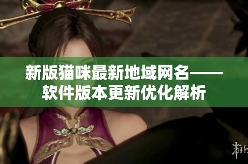 新版猫咪最新地域网名——软件版本更新优化解析