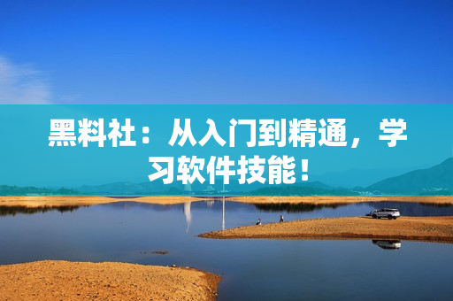 黑料社：从入门到精通，学习软件技能！