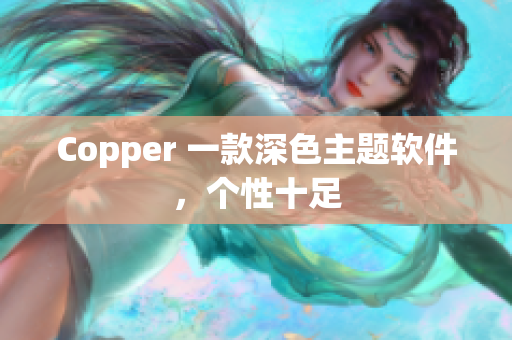 Copper 一款深色主题软件，个性十足