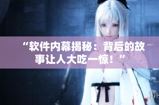 “软件内幕揭秘：背后的故事让人大吃一惊！”