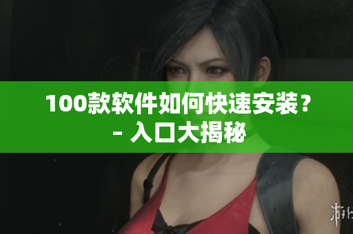 100款软件如何快速安装？ – 入口大揭秘