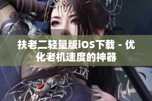 扶老二轻量版iOS下载 - 优化老机速度的神器