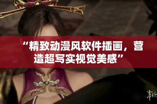 “精致动漫风软件插画，营造超写实视觉美感”