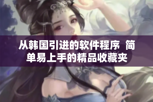 从韩国引进的软件程序  简单易上手的精品收藏夹