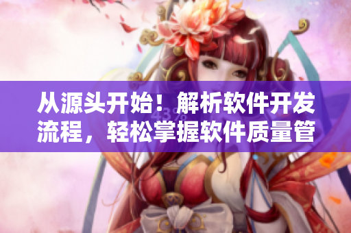 从源头开始！解析软件开发流程，轻松掌握软件质量管理工具