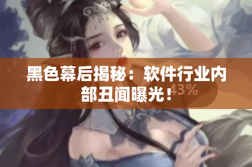 黑色幕后揭秘：软件行业内部丑闻曝光！