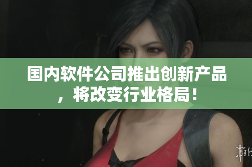 国内软件公司推出创新产品，将改变行业格局！