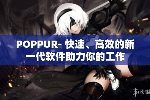 POPPUR- 快速、高效的新一代软件助力你的工作