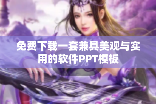 免费下载一套兼具美观与实用的软件PPT模板