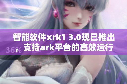 智能软件xrk1 3.0现已推出，支持ark平台的高效运行