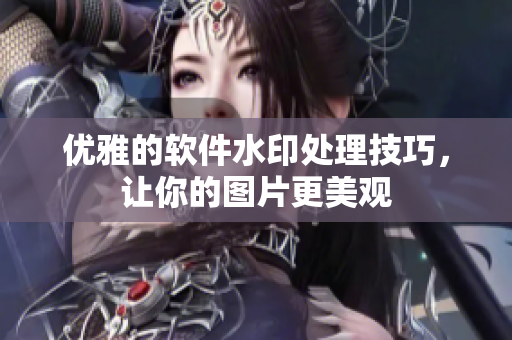 优雅的软件水印处理技巧，让你的图片更美观
