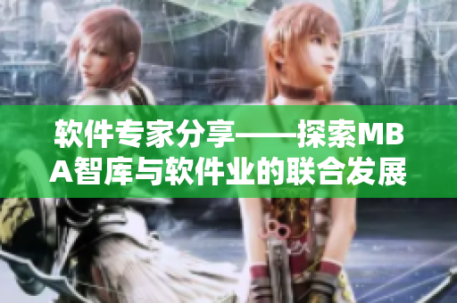 软件专家分享——探索MBA智库与软件业的联合发展