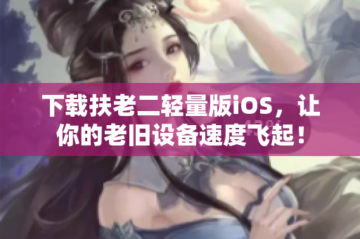 下载扶老二轻量版iOS，让你的老旧设备速度飞起！