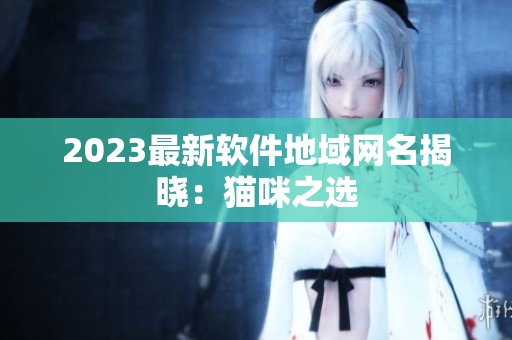 2023最新软件地域网名揭晓：猫咪之选