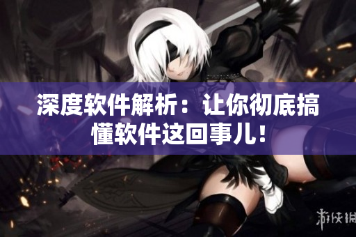 深度软件解析：让你彻底搞懂软件这回事儿！
