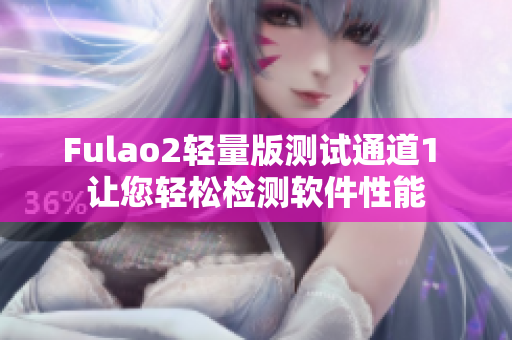 Fulao2轻量版测试通道1 让您轻松检测软件性能