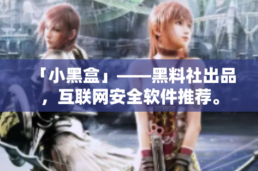 「小黑盒」——黑料社出品，互联网安全软件推荐。