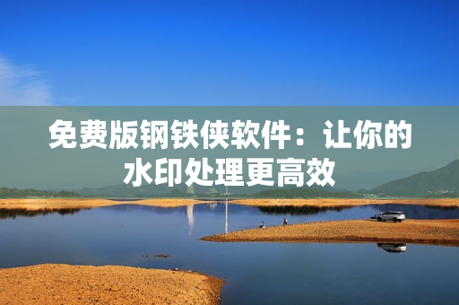 免费版钢铁侠软件：让你的水印处理更高效