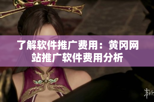 了解软件推广费用：黄冈网站推广软件费用分析