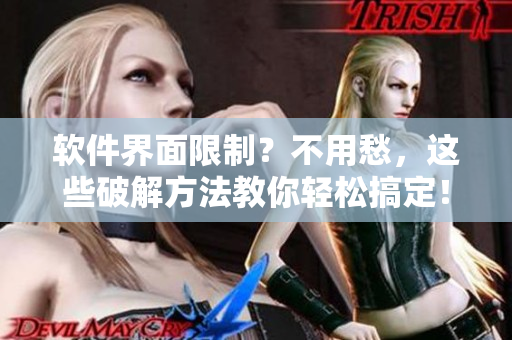 软件界面限制？不用愁，这些破解方法教你轻松搞定！