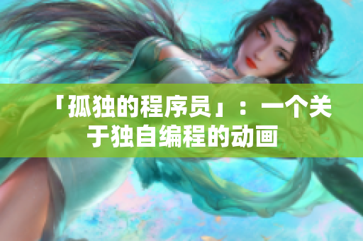 「孤独的程序员」：一个关于独自编程的动画