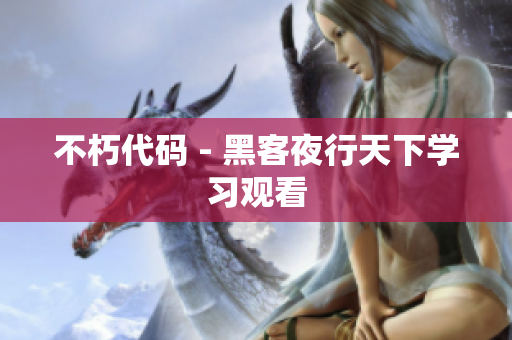 不朽代码 - 黑客夜行天下学习观看