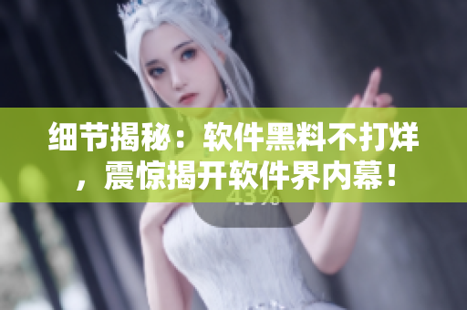 细节揭秘：软件黑料不打烊，震惊揭开软件界内幕！