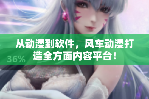 从动漫到软件，风车动漫打造全方面内容平台！