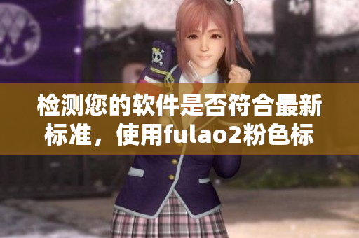 检测您的软件是否符合最新标准，使用fulao2粉色标路线官网版