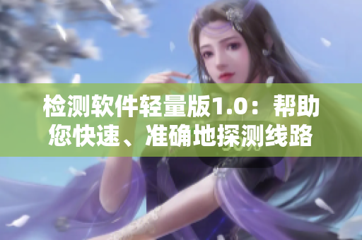 检测软件轻量版1.0：帮助您快速、准确地探测线路