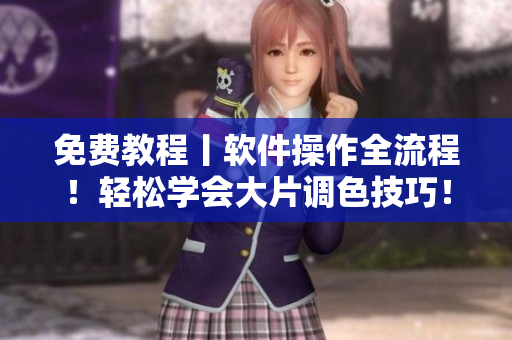 免费教程丨软件操作全流程！轻松学会大片调色技巧！