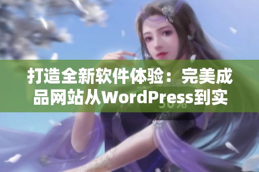 打造全新软件体验：完美成品网站从WordPress到实现