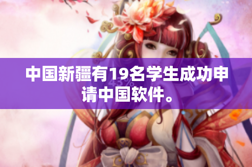 中国新疆有19名学生成功申请中国软件。