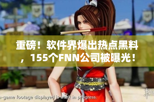 重磅！软件界爆出热点黑料，155个FNN公司被曝光！
