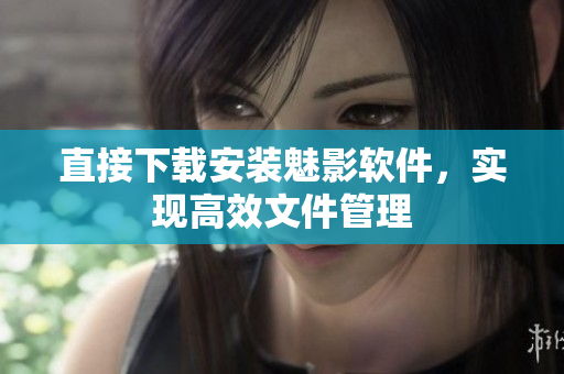 直接下载安装魅影软件，实现高效文件管理