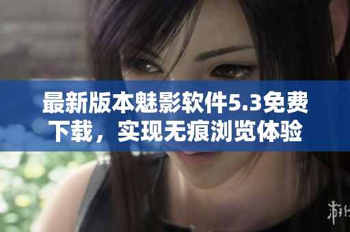 最新版本魅影软件5.3免费下载，实现无痕浏览体验