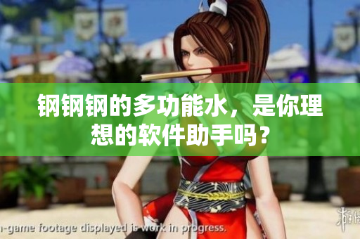 钢钢钢的多功能水，是你理想的软件助手吗？