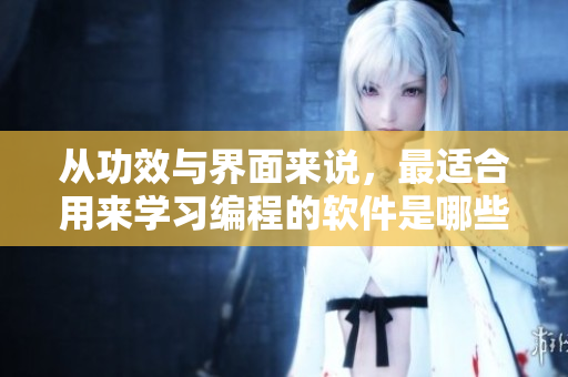 从功效与界面来说，最适合用来学习编程的软件是哪些？