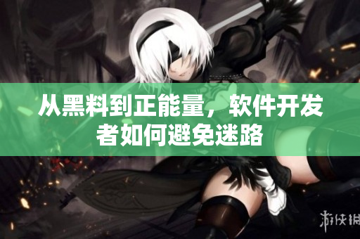 从黑料到正能量，软件开发者如何避免迷路