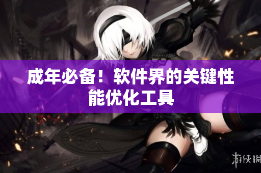 成年必备！软件界的关键性能优化工具