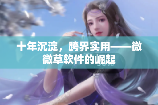 十年沉淀，跨界实用——微微草软件的崛起
