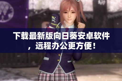 下载最新版向日葵安卓软件，远程办公更方便！