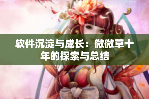 软件沉淀与成长：微微草十年的探索与总结