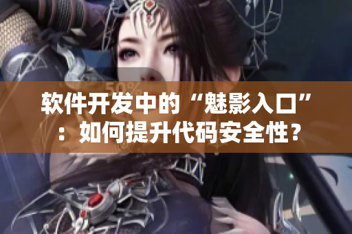 软件开发中的“魅影入口”：如何提升代码安全性？