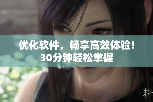 优化软件，畅享高效体验！30分钟轻松掌握