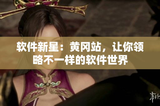 软件新星：黄冈站，让你领略不一样的软件世界