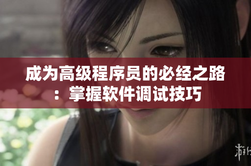 成为高级程序员的必经之路：掌握软件调试技巧
