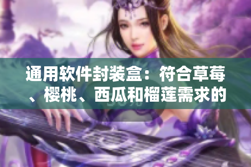通用软件封装盒：符合草莓、樱桃、西瓜和榴莲需求的解决方案