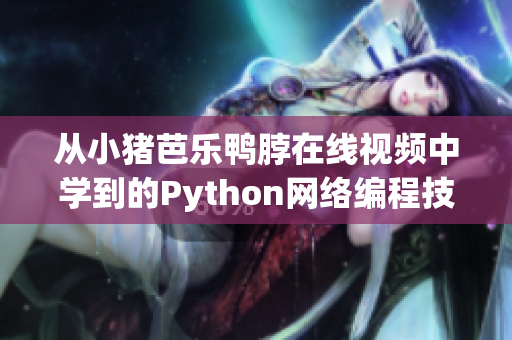 从小猪芭乐鸭脖在线视频中学到的Python网络编程技巧