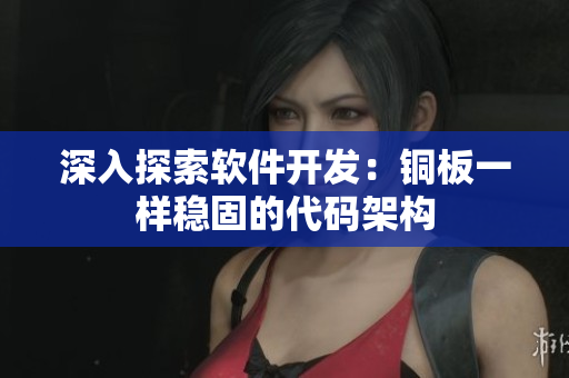 深入探索软件开发：铜板一样稳固的代码架构